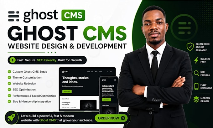 build ghost cms website, customize ghost cms newsletter, setup ghost cms ghost