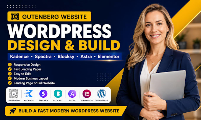 build wordpress website using gutenberg kadence spectra blocksy astra elementor