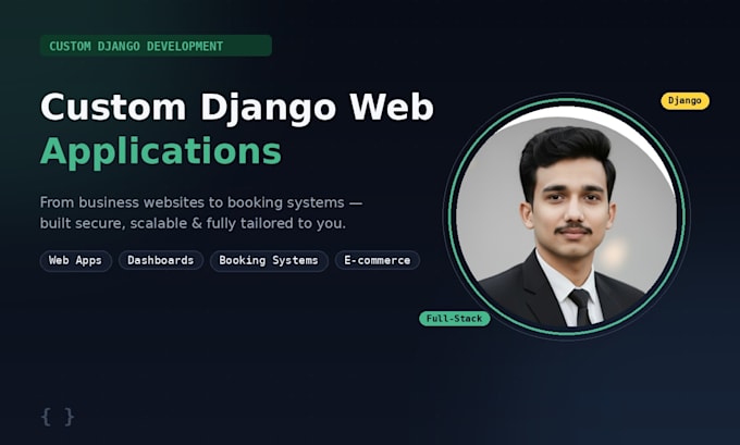 build a custom django web application with python