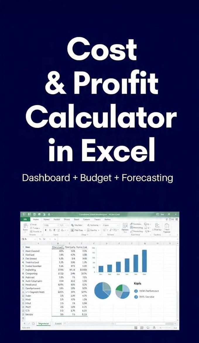 create excel cost analysis, budget and profit calculator