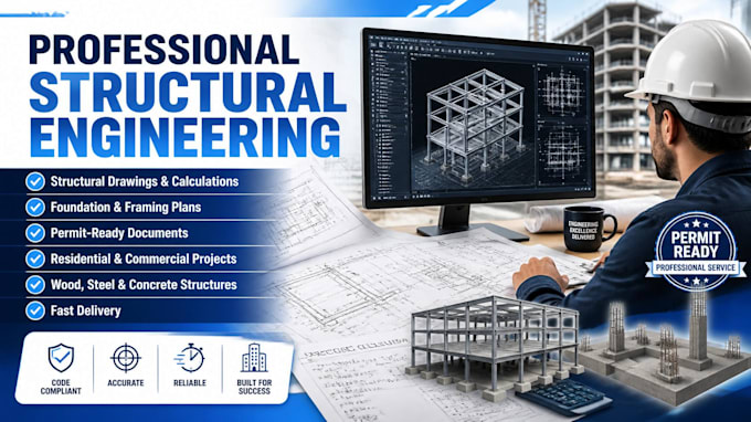 provide structural engineering drawings and calculations for permits