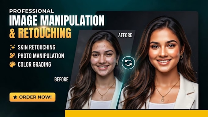 do image manipulation , photoshop retouching and image editing