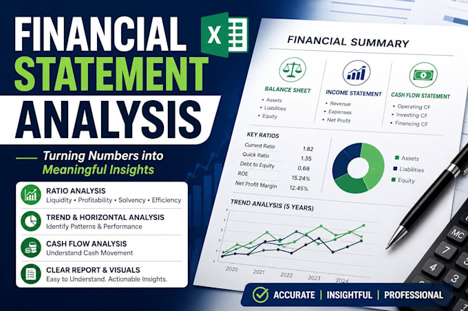 analyze financial statements and financial ratios