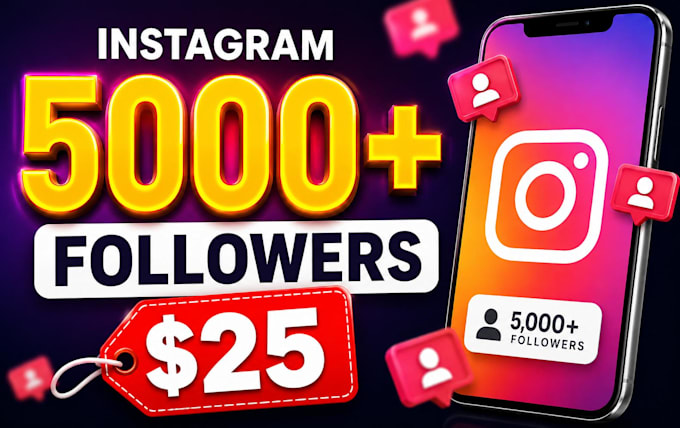 provide 5,000 instagram followers fast