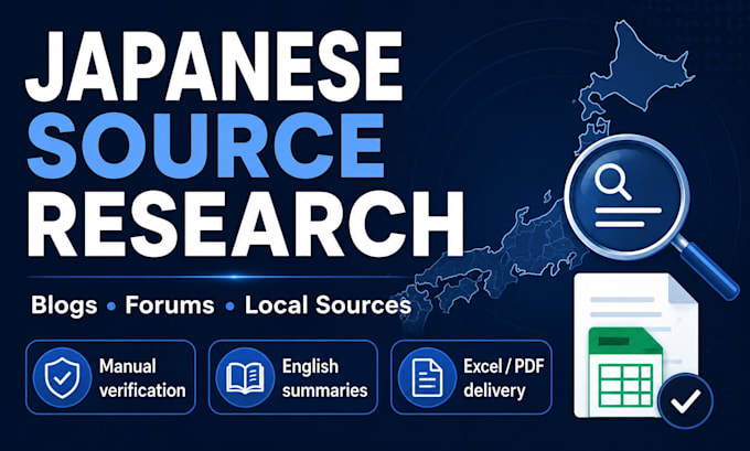 research japanese blogs, forums, and local sources