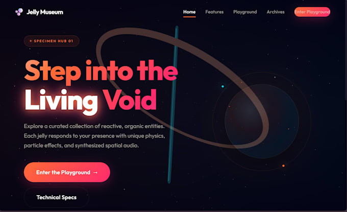 create a custom 3d website for you