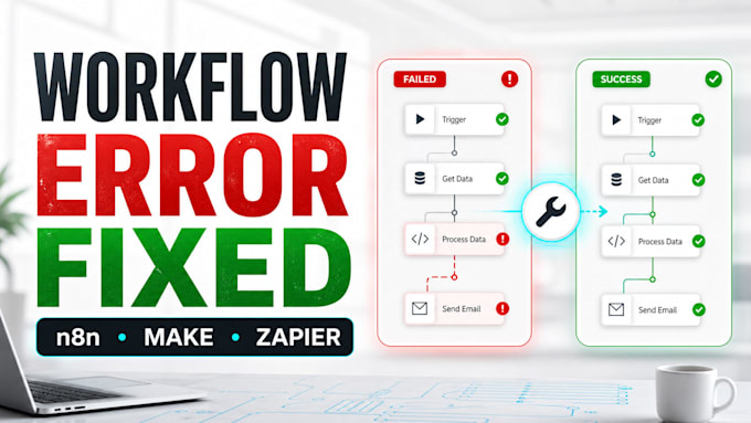 fix and debug your n8n make or zapier workflow