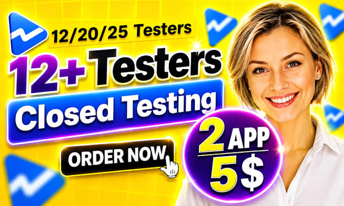 google play closed testing with 12 testers