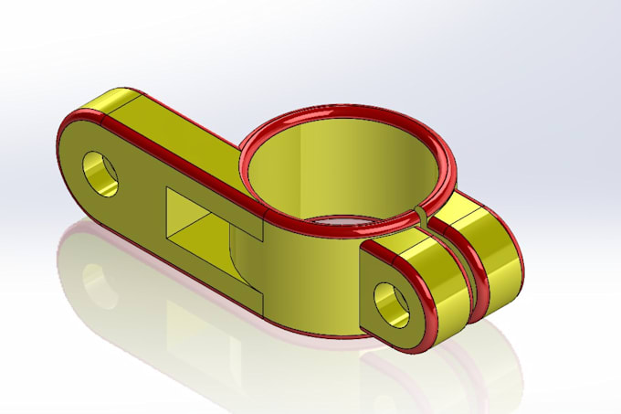 do 3d mechanical part design and cad modeling in solidworks