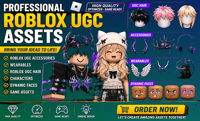 create roblox ugc bundle, accessories catalog, dynamic head, character modelling