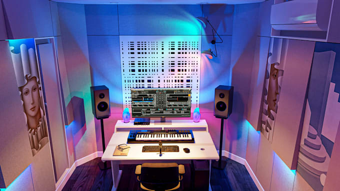 design your recording studio interior and acoustic space