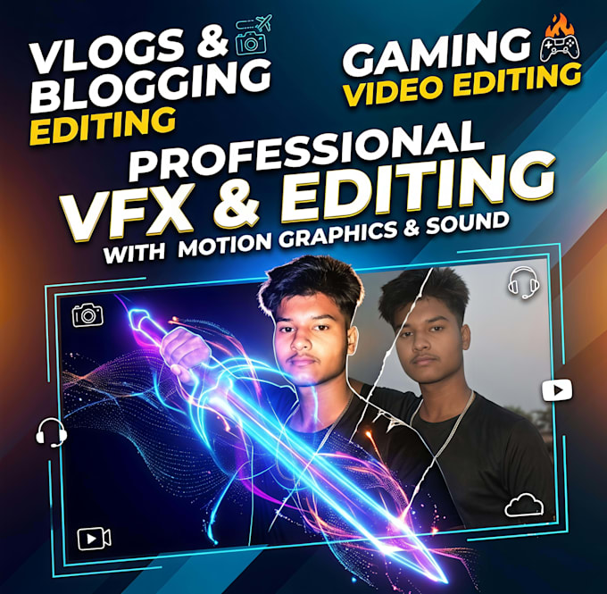 do professional gaming video editing and vfx montages