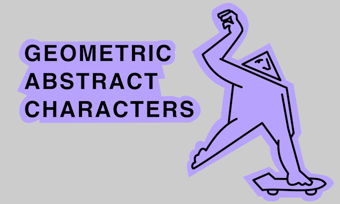 design geometric abstract characters
