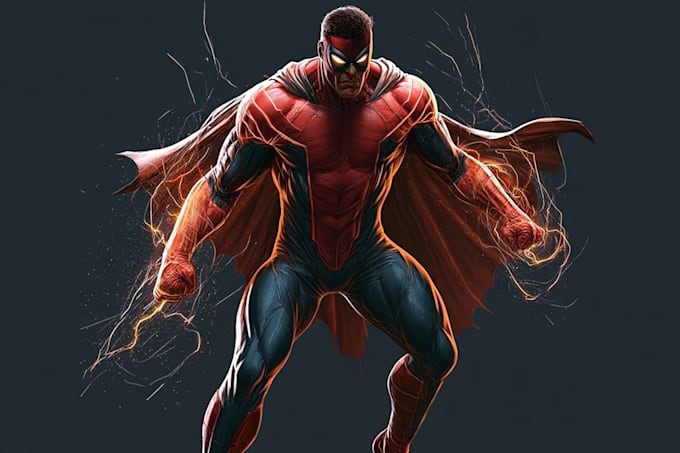 create cartoon avatar and superhero character