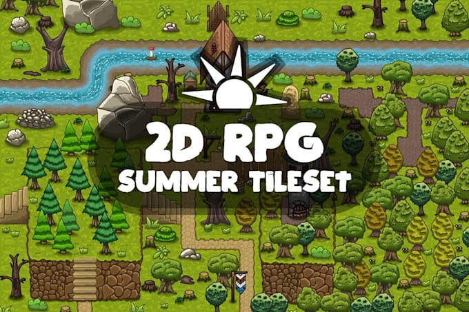 design pixel art tilesets for rpg, platformer and top down games