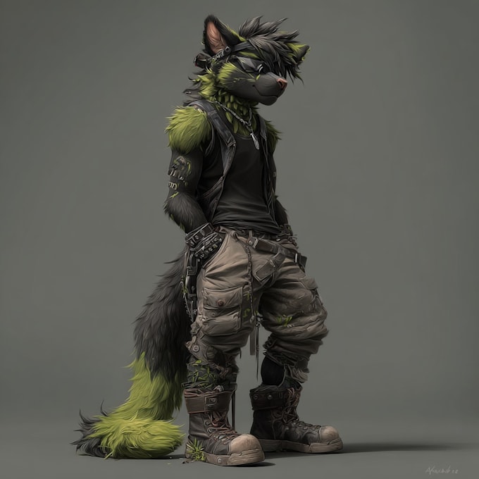 draw custom furry art for you