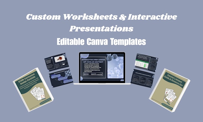 design canva templates, workbooks, and presentations