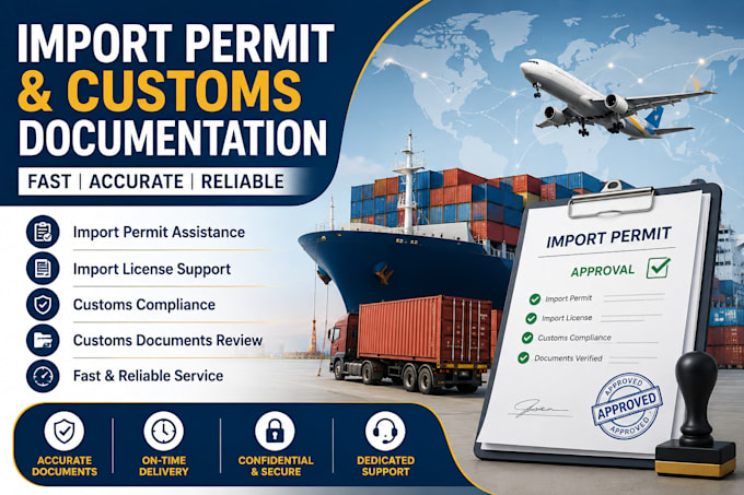 help you obtain import permit customs clearance and import license