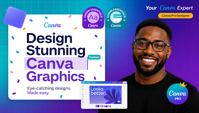 be your professional canva designer