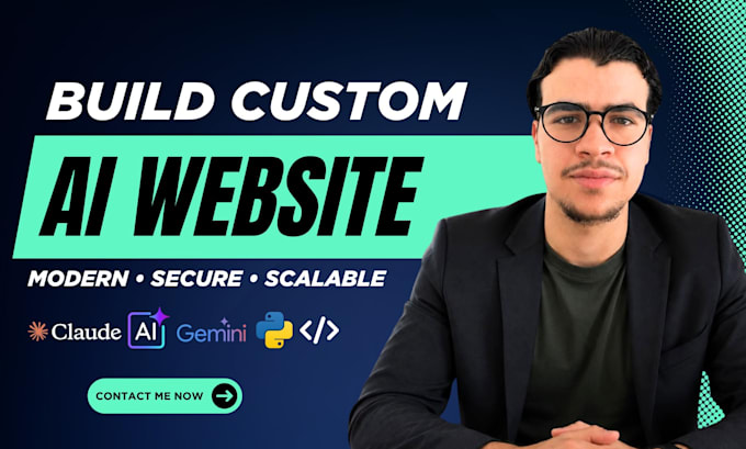 build your ai web app, ai website and saas as a full stack developer