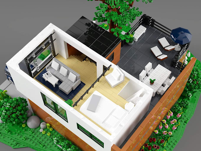 design custom lego moc, sets, technic cars and architecture models instructions