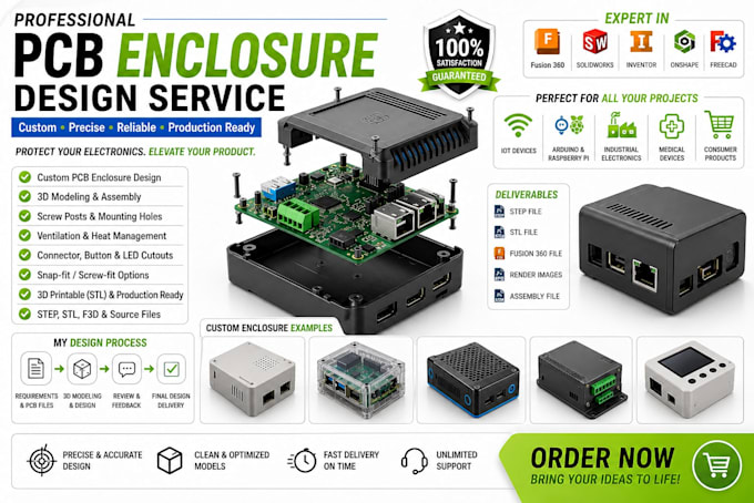 plastic enclosure pcb design electronic design iot device garget product design