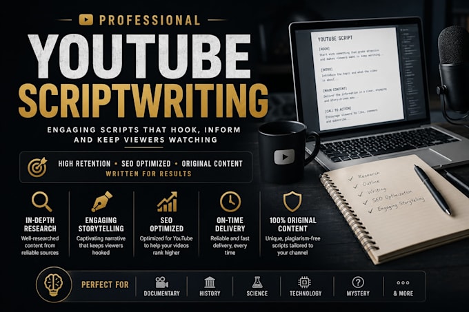write engaging youtube scripts for faceless channels
