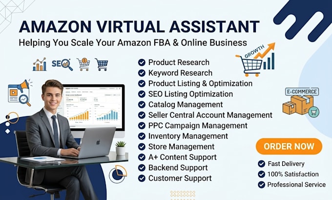 be your virtual asistant, amazon expert