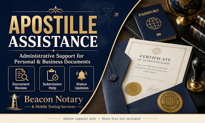assist with pennsylvania apostille document processing