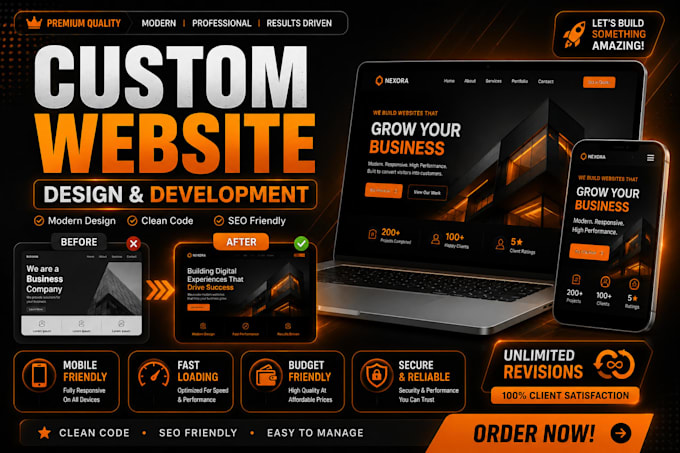 create a professional ai powered business website