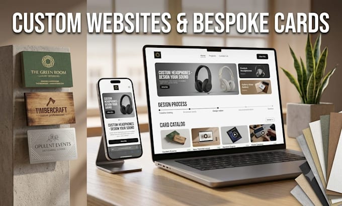 design and develop professional websites and custom cards