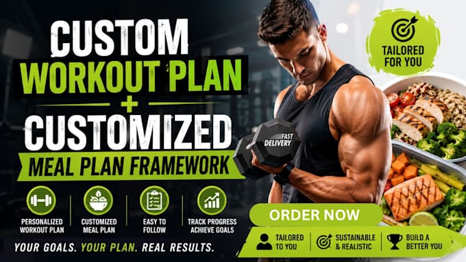 create a custom workout plan and personalized meal plan for your goals