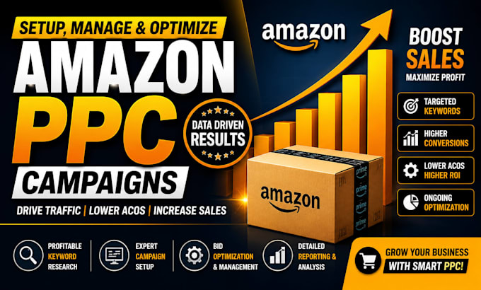 setup, manage, and optimize amazon PPC campaigns, amazon ads, and sponsored ads