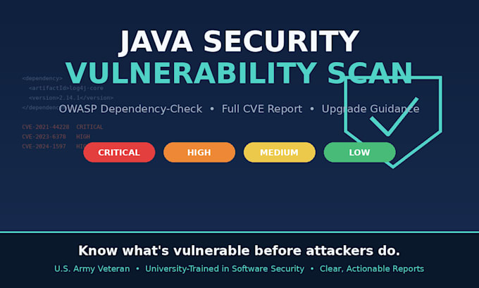 scan your java app for security vulnerabilities