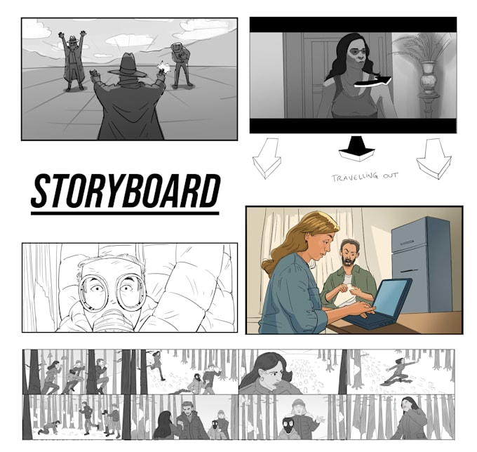 create storyboard in any style