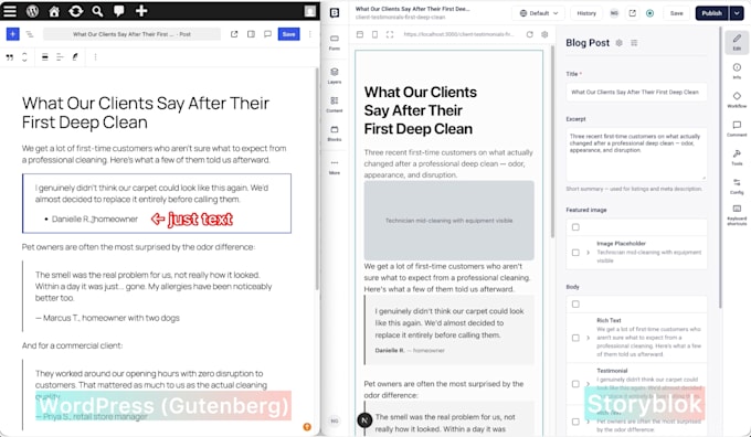 do wordpress to headless cms migration