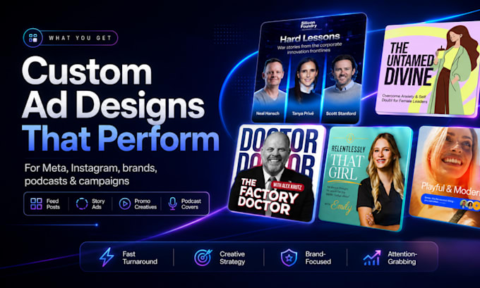 design facebook ad creatives for meta and instagram ads