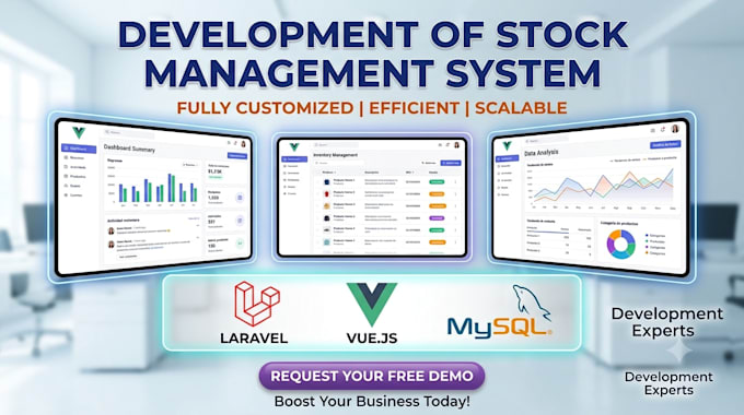 build custom fullstack management system, inventory, hr, admin panels