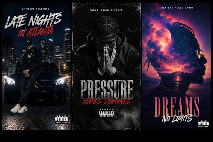 design a professional album cover