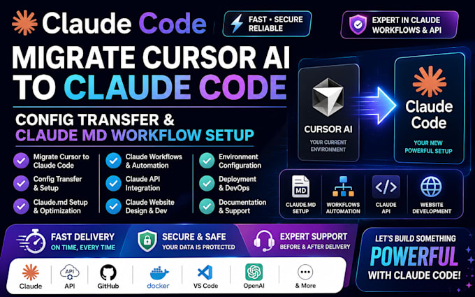 migrate cursor ai claude code claude website design claude workflows claude api
