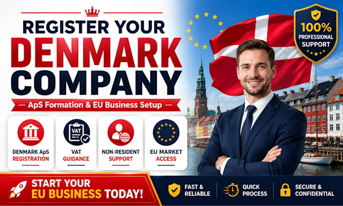 assist with denmark company registration and aps formation
