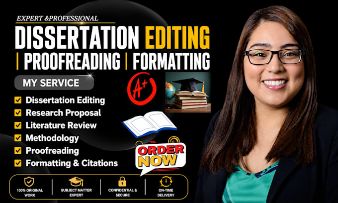 professionally edit, proofread, and format your dissertation or thesis