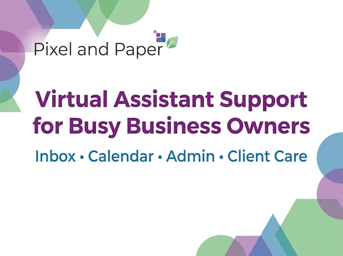 your virtual assistant for admin and inbox management