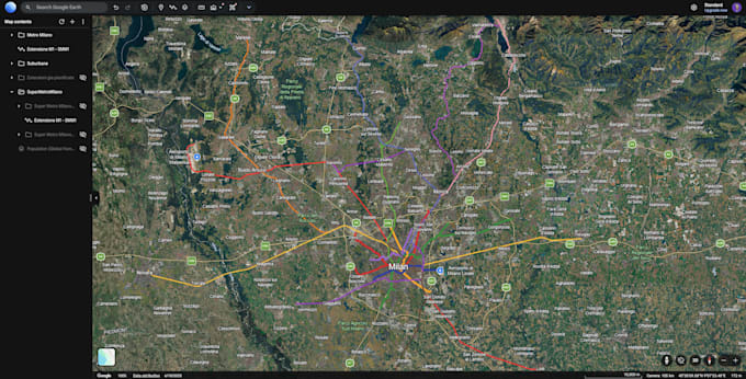 create a google earth map for any purpose