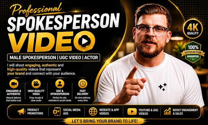 create an authentic ugc spokesperson video