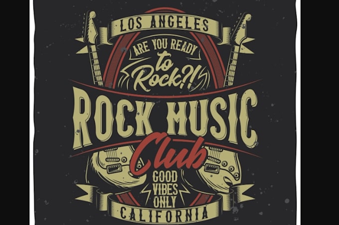 do a powerful vintage hard rock logo