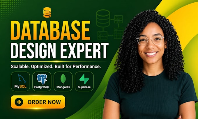design sql, mysql, postgresql, mongodb, supabase database and erd schema