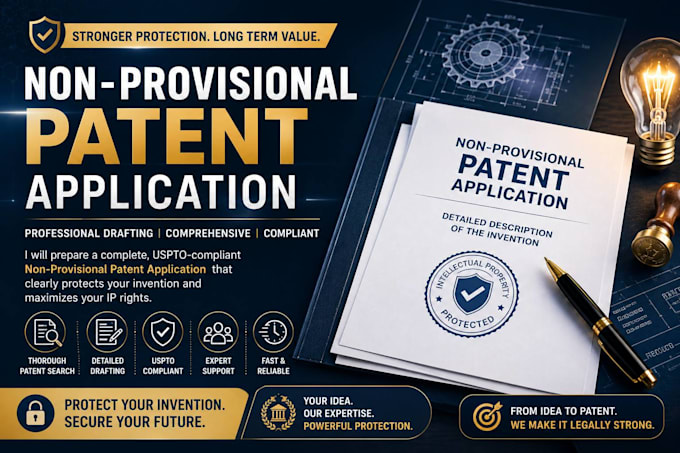 search, draft and file non provisional patent application