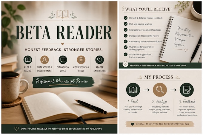 beta read your book and provide detailed feedback