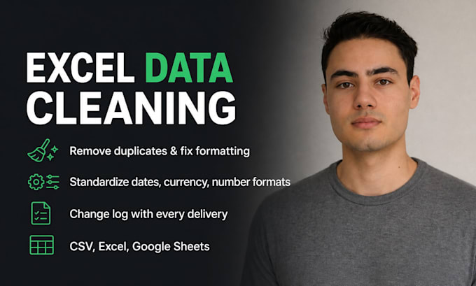 clean and organize your messy excel and csv data